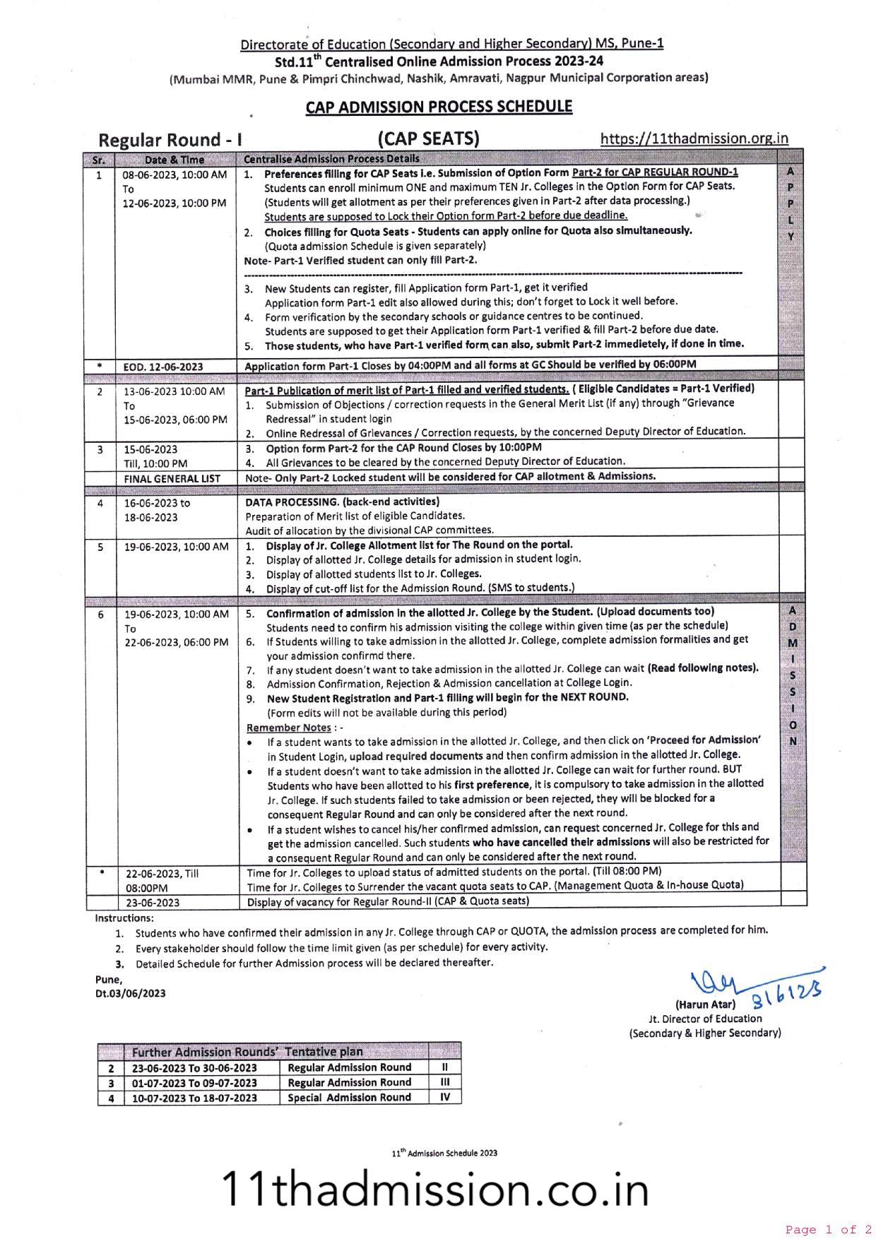 Mumbai.11thadmission.org.in 2023 - Mumbai 11th Admission Date